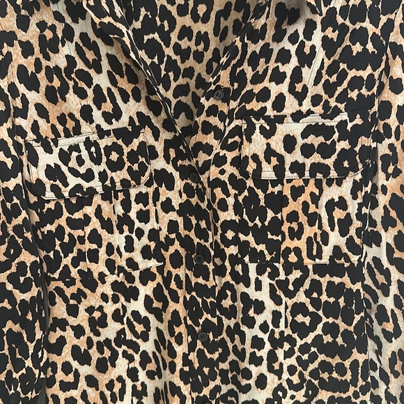 Women's Ganni Shirt Dress Leopard Print - Picture 5 of 9
